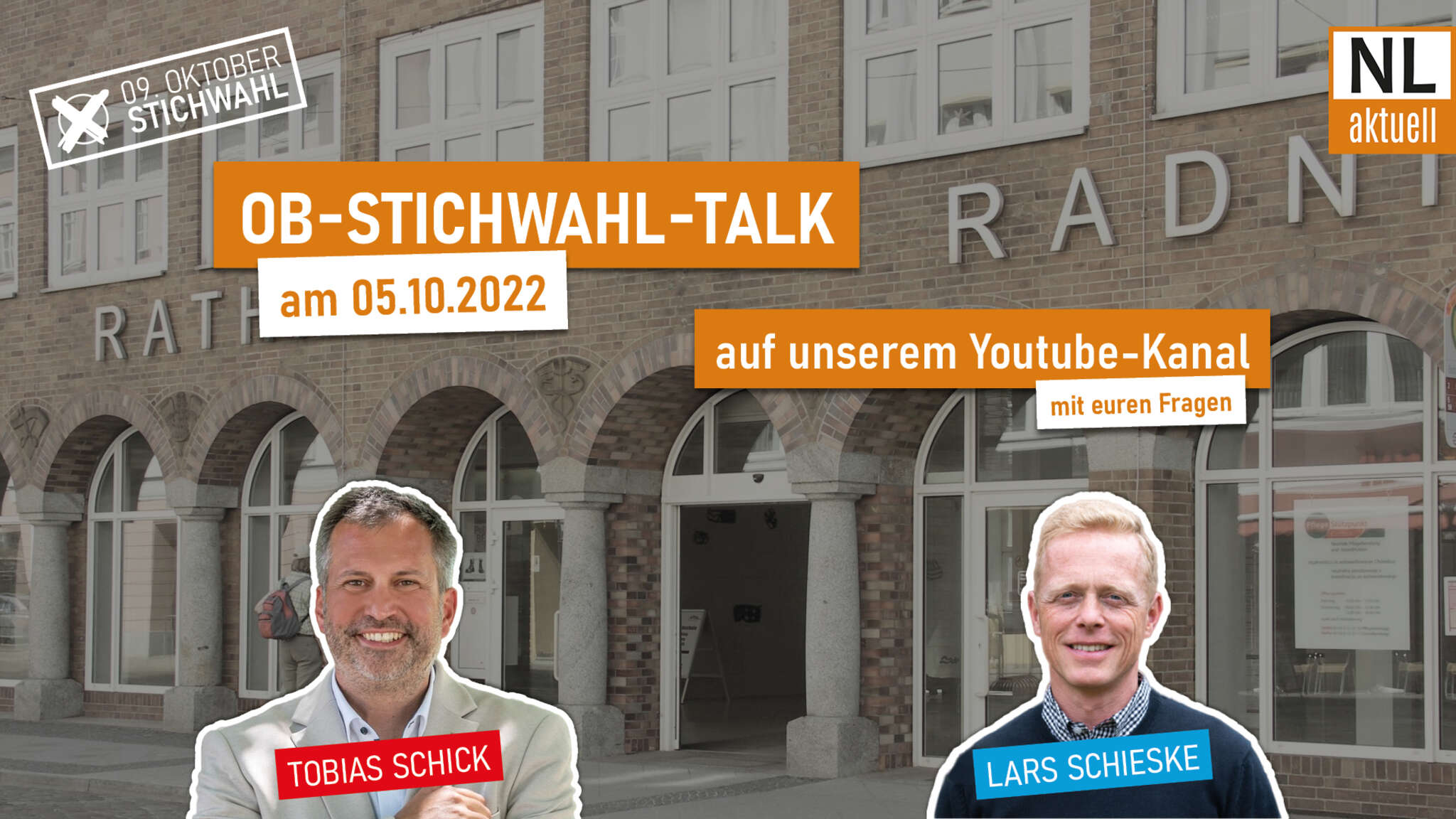Eure Fragen an die Kandidaten! NL aktuell OBStichwahlTalk am 05.10.22