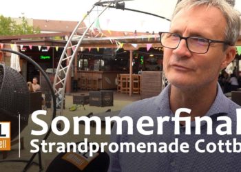 Finale für Strandpromenade Cottbus. Almhütte startet mit Oktoberfest