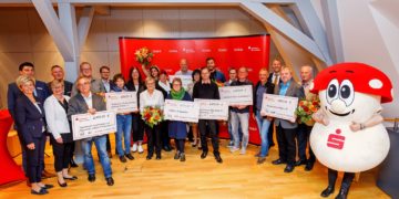 Sparkasse Spree-Neisse, Spendenuebergabe PS-Lotterie-Sparen 2022 in der Geschaeftsstelle Spremberg am 19.10.2022