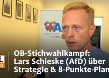 Stichwahl Cottbus: AfD-Lars Schieske stellt 8-Punkte-Plan vor