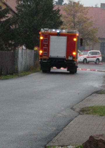 Gebäudebrand in Cottbus-Branitz; Foto: Blaulichtreport Lausitz