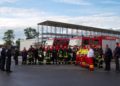 Übung der Freiwilligen Feuerwehr Ströbitz bei der DB