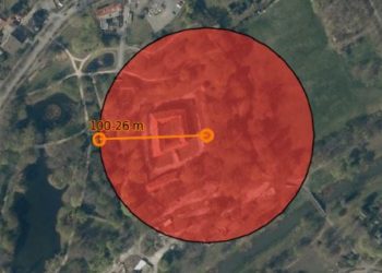 Munitionssprengung im Schlosspark Senftenberg. Sperrkreis am Mittwoch