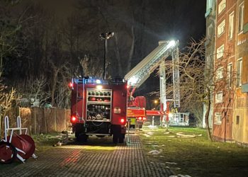 Brand in Cottbus-Schmellwitz; Foto: Stadt Cottbus