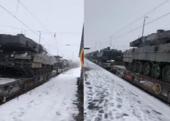Leopard 2 Panzerzüge in Hosena sorgen für Gerüchte