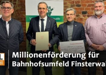 Millionenförderung für Finsterwalder Bahnhofsumfeld und Fahrradparkhaus