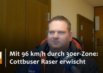 Mit 97 km/h bei Tempo 30: Raser in Cottbus erwischt