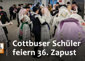 Stimmung und Tradition beim Zapust-Umzug durch Cottbuser Innenstadt