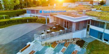 Eingangsbereich des Sana-Herzzentrums Cottbus
