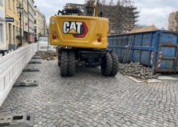 Noch bis Ende dieser Woche wird diese Baustelle auf dem Altmarkt zu sehen sein.(Foto: LWG)
