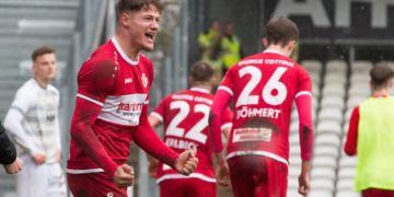 Cottbus, Deutschland 25. Februar 2023:
Regionalliga Nord / Ost - 2022/2023 - FC Energie Cottbus vs. Berliner AK  Im Bild: