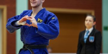 Luc Meyer vom KSC Asahi Spremberg bei den European Open in Warschau; Foto: EJU