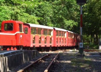 Gleisbauarbeiten bei der Cottbuser Parkeisenbahn