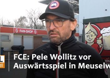 Energie Cottbus vor Auswärtsspiel in Meuselwitz. Wollitz im Videotalk