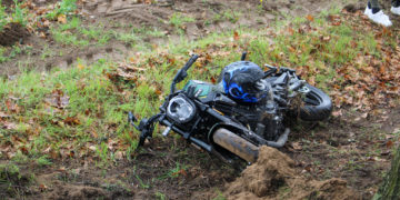 Motorradunfall auf der L50 bei Kahren; Blaulichtreport Lausitz
