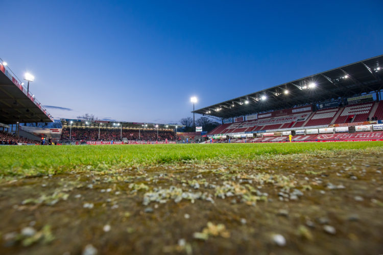 Cottbus, Deutschland 26. April 2023:
Landespokal Brandenburg - 2022/2023 - FC Energie Cottbus vs. VfB Krieschow  Im Bild: