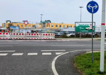 Baustelle am Cottbuser Lausitz Park: Buslinien mit Umleitungen
