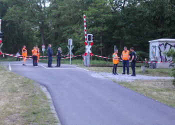 Bahnunfall in Cottbus, Foto: Blaulichtreport Lausitz