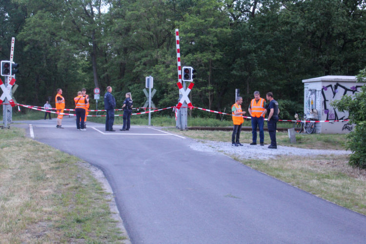 Bahnunfall in Cottbus, Foto: Blaulichtreport Lausitz