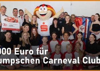 „30 mal Gutes tun“: Pumpscher Carnevalclub e.V. freut sich über 1.000€