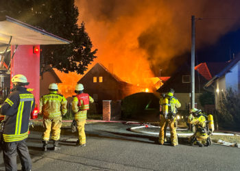 Brand in Cottbus Willmersdorf; Blaulichtreport Lausitz