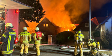 Brand in Cottbus Willmersdorf; Blaulichtreport Lausitz