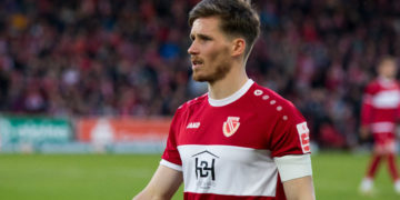 Cottbus, Deutschland 26. April 2023:
Landespokal Brandenburg - 2022/2023 - FC Energie Cottbus vs. VfB Krieschow  Im Bild: