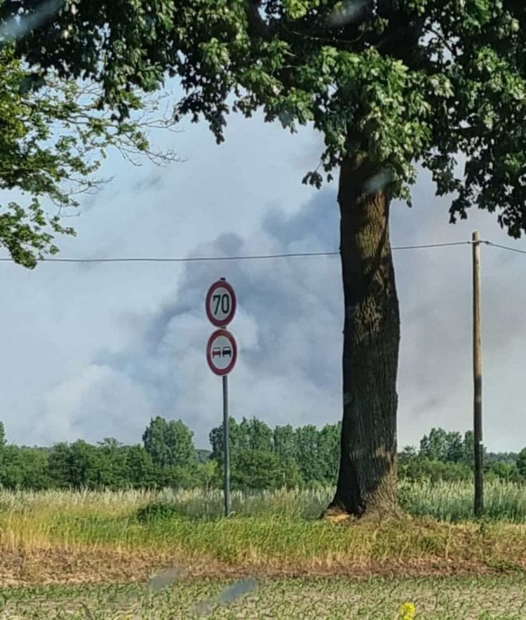 Waldbrand bei Jüterbog