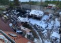 Brand in Cottbus Willmersdorf; Foto: Stadt Cottbus