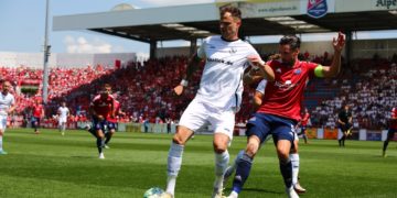 Relegationsrückspiel Unterhaching gegen Energie Cottbus; Lichtpunkt Fotografie