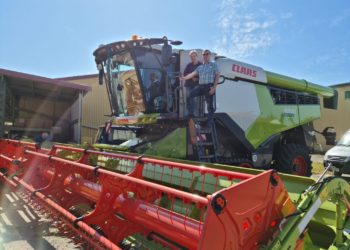 Neuer leistungsstarker Mähdrescher für Röderland GmbH Bönitz