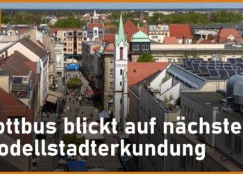 Cottbus lädt zum abendlichen Modellstadtrundgang durch die Innenstadt