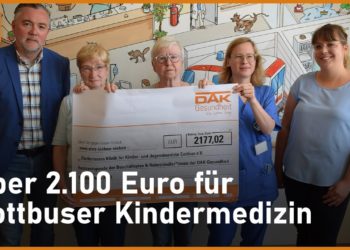 Restcentspende der DAK bringt 2.177 Euro für Cottbuser CTK-Kinderklinik