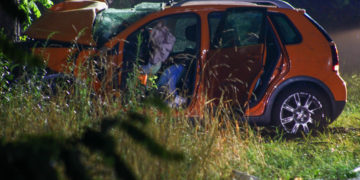 Tödlicher Verkehrsunfall zwischen Niemtsch und Peickwitz; Foto: Blaulichtreport Lausitz