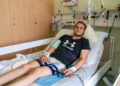 Alexej Heß zwei Tage nach dem Eingriff. Den Schlaganfall hat er gut
überstanden. (Bild: R. Hofmann)
