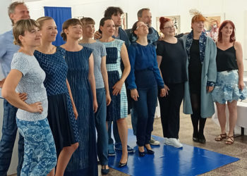 Symbolbild Blaudruckmodenschau auf der Schadowanka - original in Pulsnitz