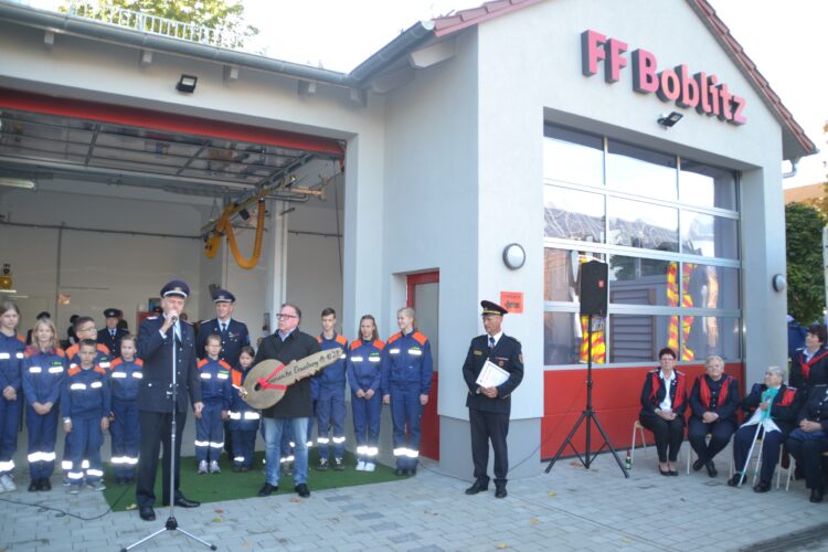 Der neu geschaffenen Anbau des Feuerwehrgerätehauses in Boblitz. (Bild:  Stadt Lübbenau/Spreewald/Anja Brautschek)