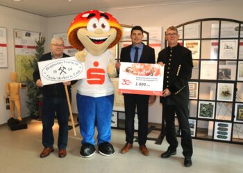 „Bergmannsverein zu Grube Merkur und Umgegend“ freut sich über 1.000€!
