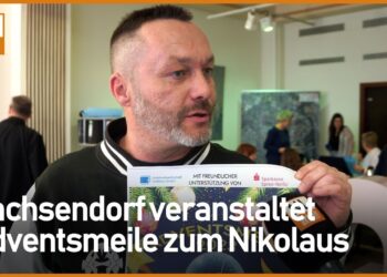 Adventsmeile zum heutigen Nikolaustag unter dem Sachsendorfer Zelt