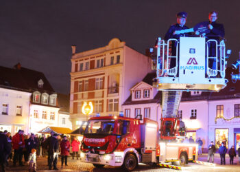 Neue Drehleiter für Senftenberger Feuerwehr