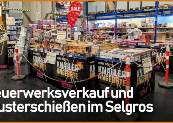 Glanzvoller Jahresabschluss: Feuerwerksvorführung & -verkauf im Selgros