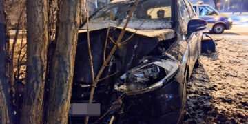 Verkehrsunfall am 15.01. auf dem Cottbuser Stadtring; Foto: Blaulichtreport Lausitz