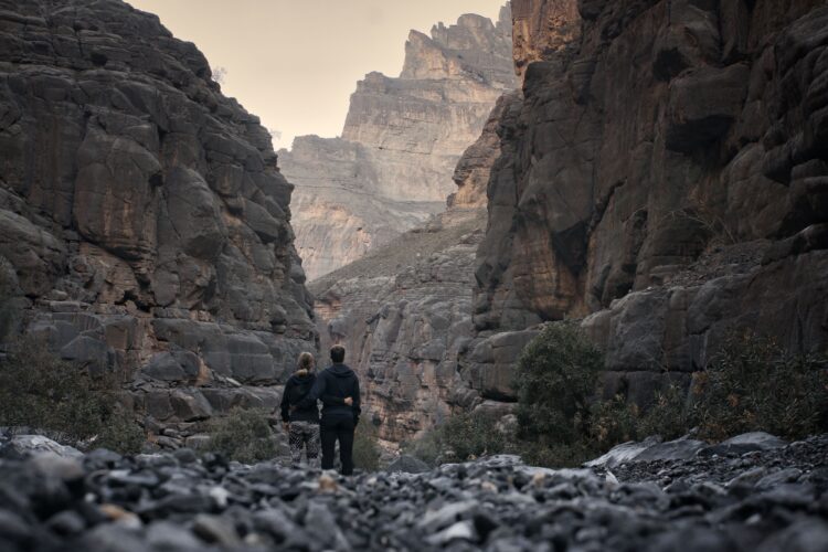 Anni & Justin im "Grand Canyon von Arabien"