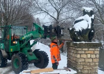 Beschädigter „Schneckenreiter“ abgebaut. Cottbuser Skulptur zu retten?