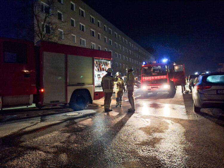 Kellerbrand in Cottbus-Ströbitz am 3.3.2024; Foto: Blaulichtreport Lausitz