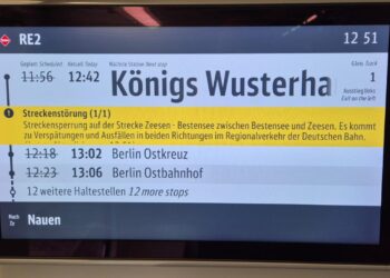 Zugverkehr am Montagmittag nach Autounfall in Zeesen unterbrochen