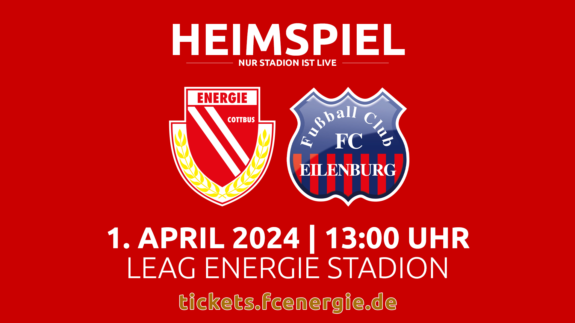 Tickets für das Spiel FC Energie Cottbus - FC Eielenburg