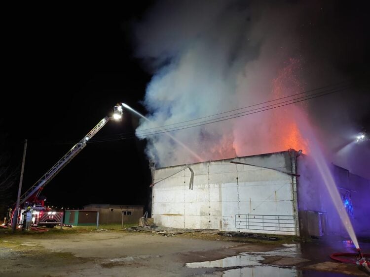 Duben Scheunenbrand; FFW Lübben Stadt