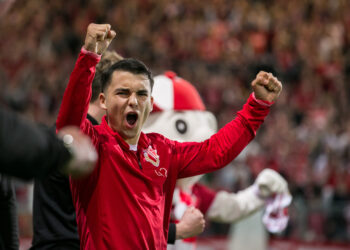 Cottbus, Deutschland 12. März 2024:
Regionalliga Nordost - 2023/2024 - FC Energie Cottbus vs. Greifswalder FC  Im Bild: Jan Shcherbakovski (Energie Cottbus)