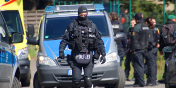 Polizeieinsatz im sächsischen Spreetal, Foto: Blaulichtreport Lausitz